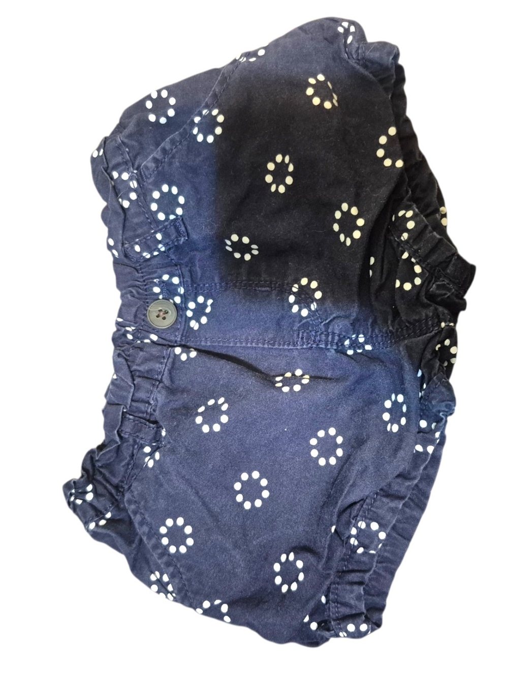 OshKosh B'gosh Navy Shorts with White Dot Floral Print